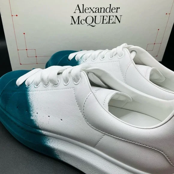 Alexander McQueen Men’s Oversized Sprayed Sneakers Size 11 NWB AUTHENTIC - Picture 5 of 10